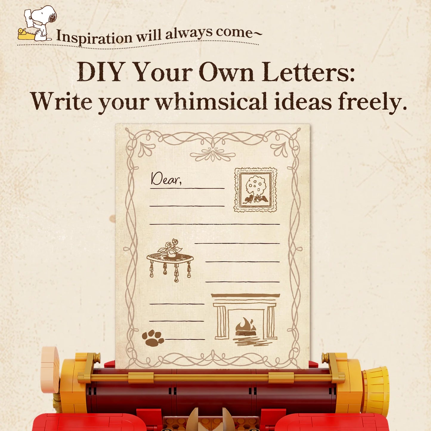 86917 PANTASY Snoopy - Typewriter