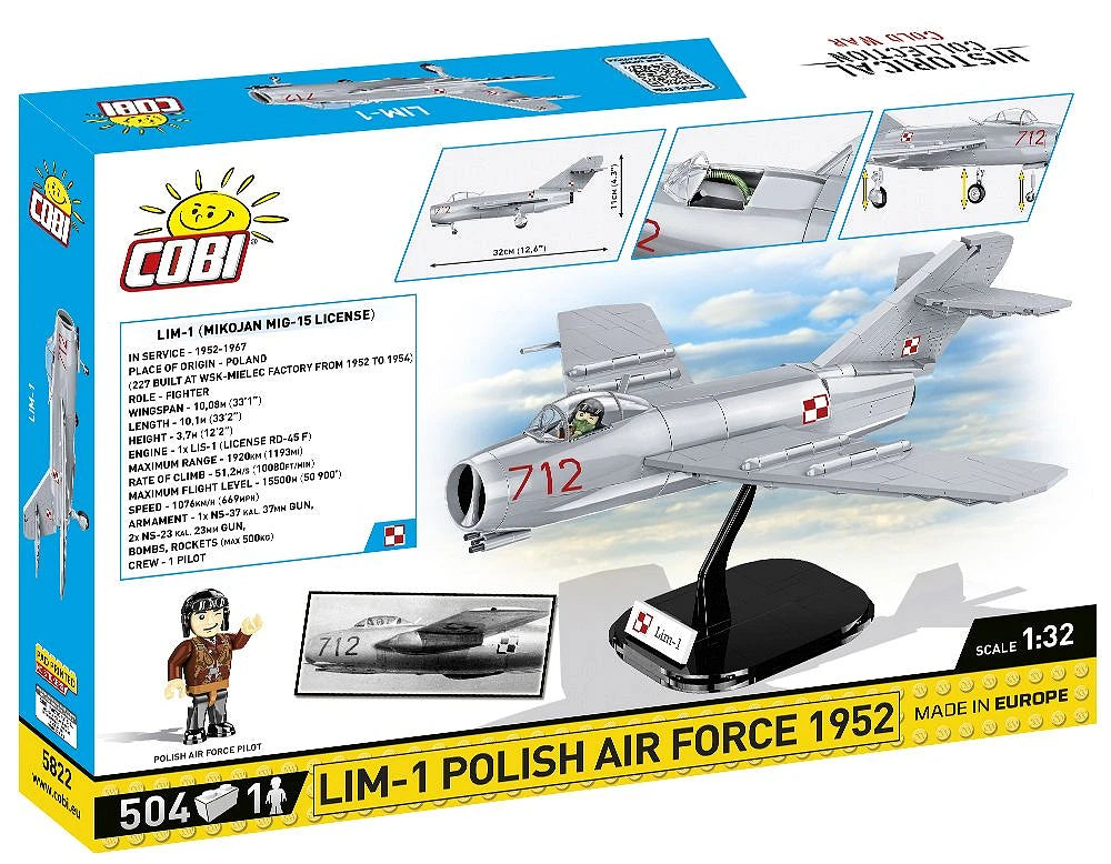 5822 COBI Cold War - Lim-1 Polish Air Force 1952