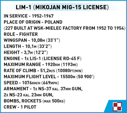 5822 COBI Cold War - Lim-1 Polish Air Force 1952