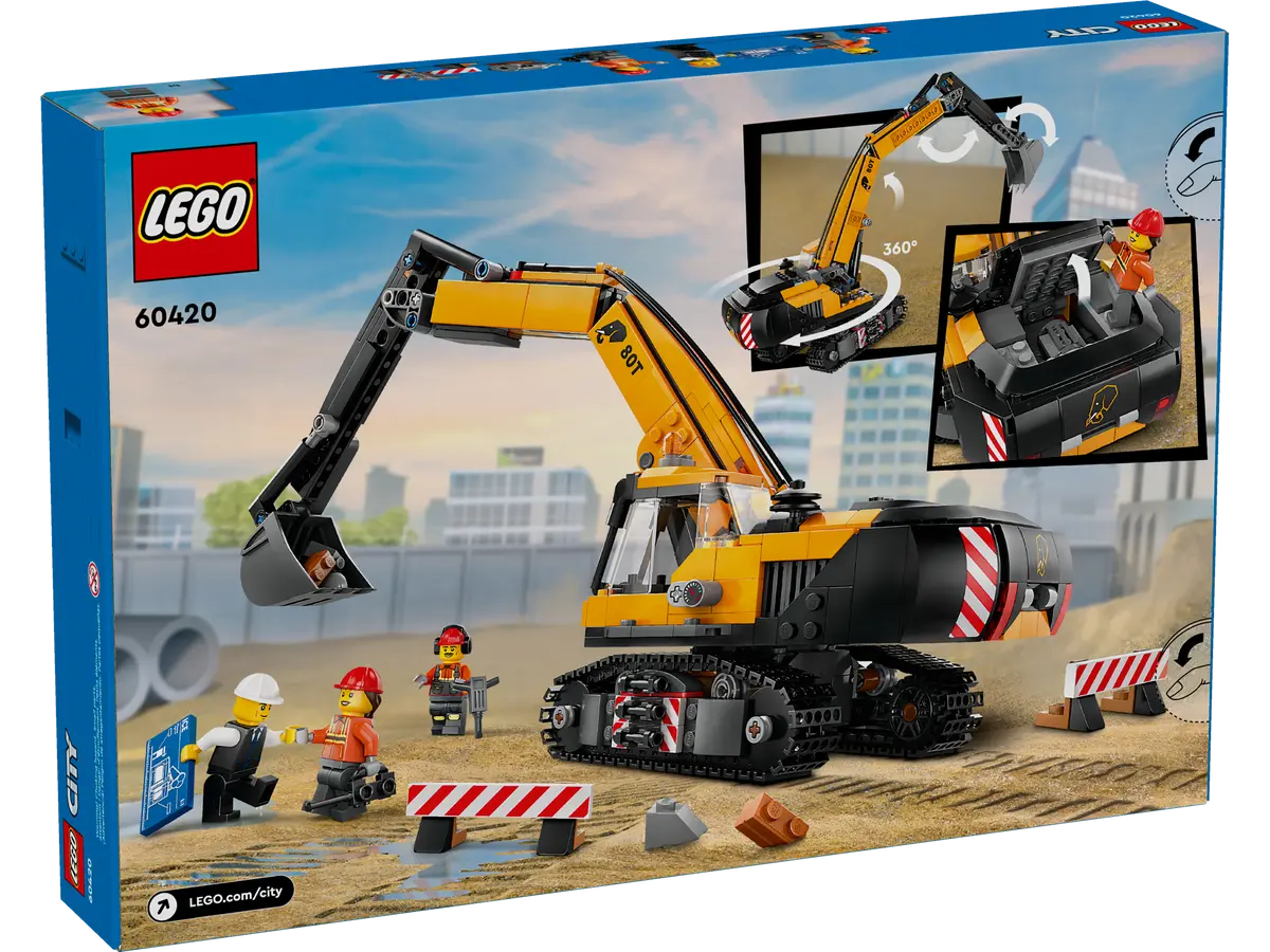 60420 LEGO City - Escavatore da cantiere giallo