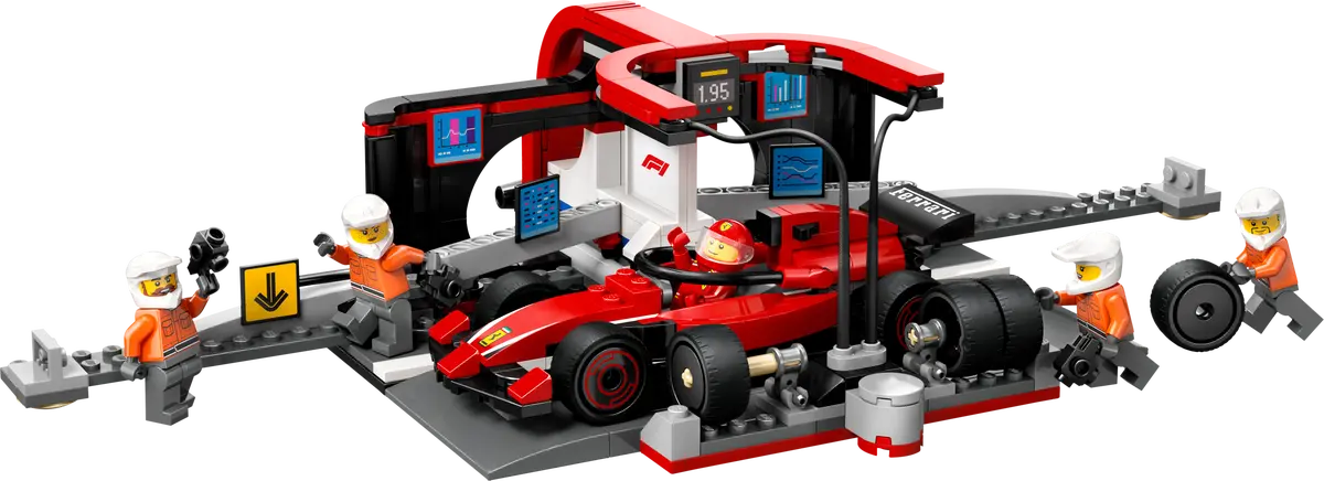 60443 LEGO City - Pitstop e meccanici con monoposto Ferrari F1®