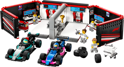 60444 LEGO City - Garage con monoposto Mercedes-AMG e Alpine F1®