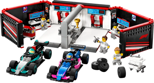 60444 LEGO City - Garage con monoposto Mercedes-AMG e Alpine F1®