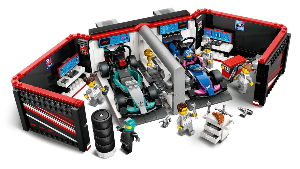 60444 LEGO City - Garage con monoposto Mercedes-AMG e Alpine F1®