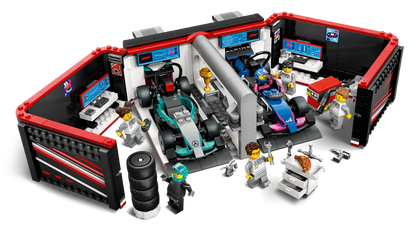 60444 LEGO City - Garage con monoposto Mercedes-AMG e Alpine F1®