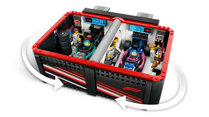 60444 LEGO City - Garage con monoposto Mercedes-AMG e Alpine F1®