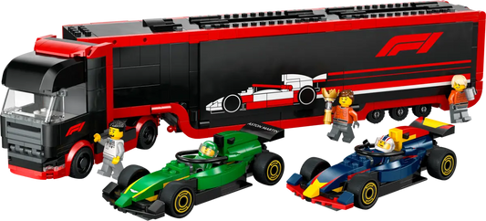 60445 LEGO City - Autotrasportatore F1® con monoposto RB20 e AMR24 F1®