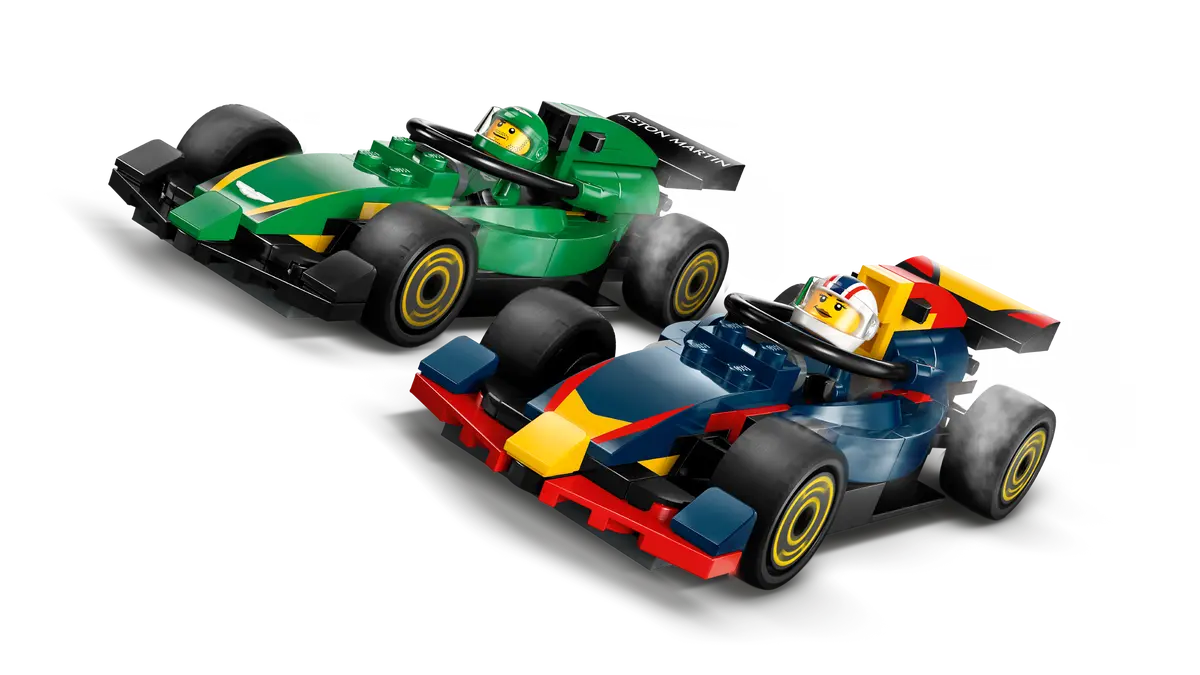 60445 LEGO City - Autotrasportatore F1® con monoposto RB20 e AMR24 F1®