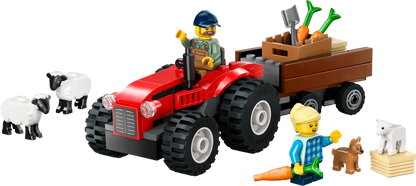 60461 LEGO City - Trattore agricolo rosso con rimorchio e pecore