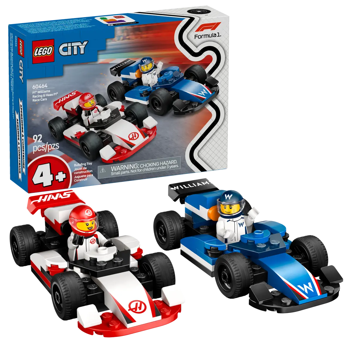 60464 LEGO City - Monoposto Williams Racing e Haas F1®