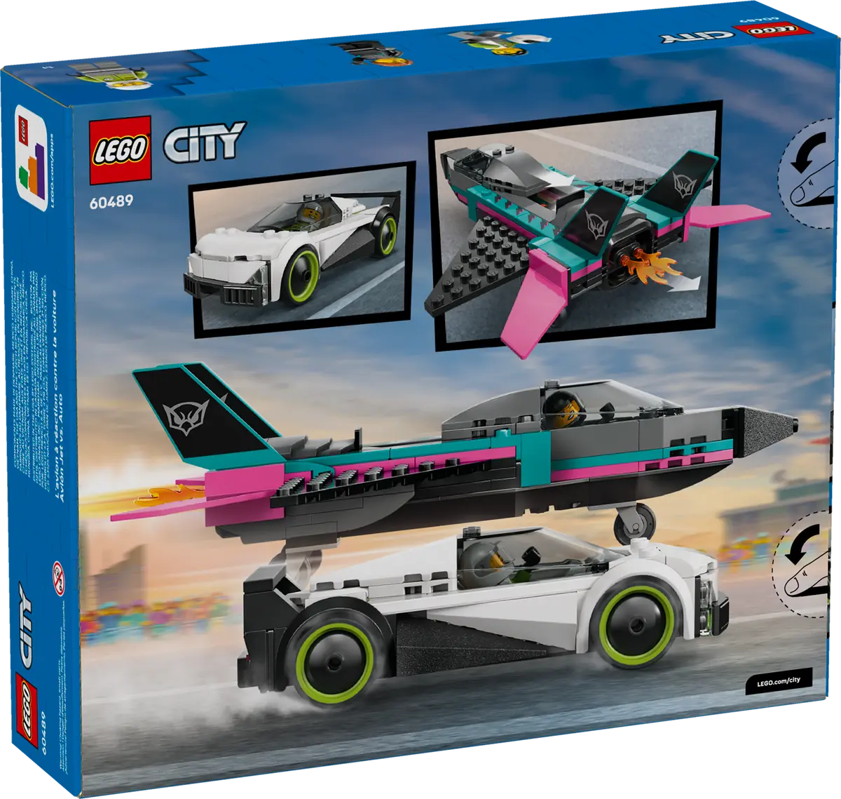 DISPONIBILE DA GENNAIO 2026 - 60489 LEGO City - Jet contro Auto sportiva
