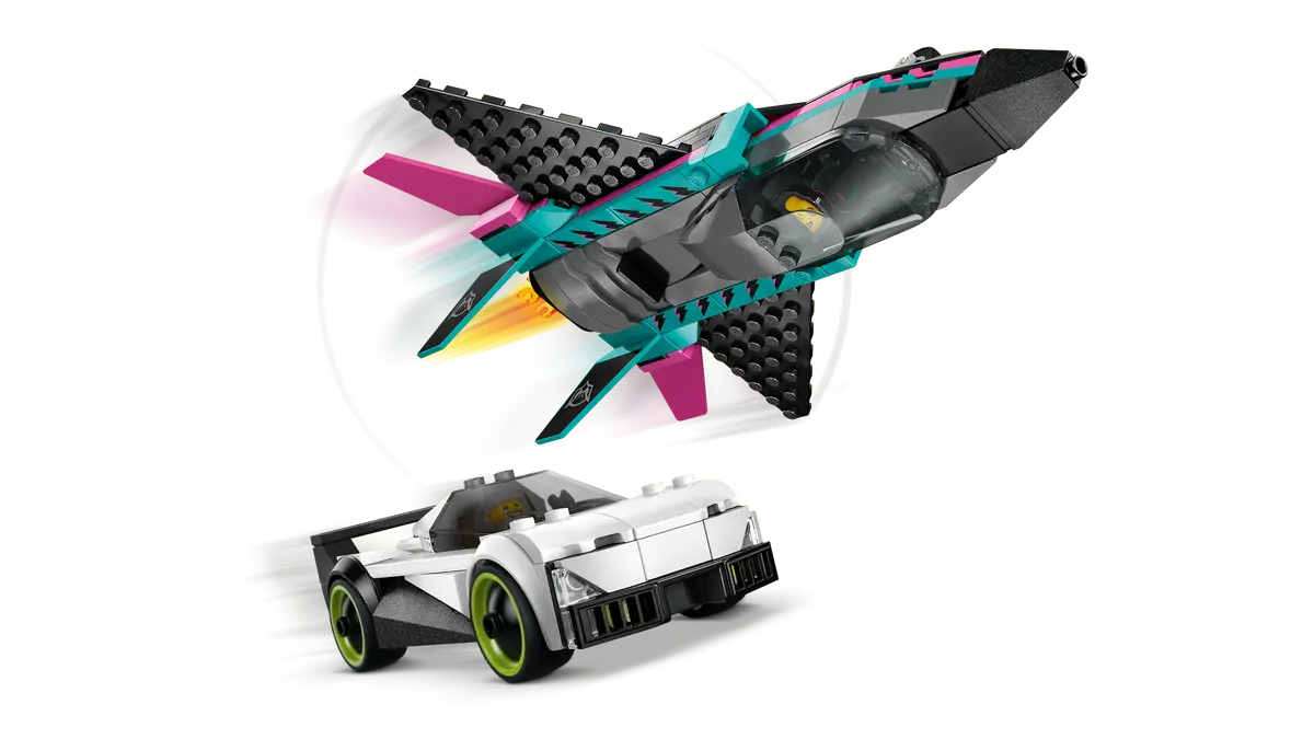 DISPONIBILE DA GENNAIO 2026 - 60489 LEGO City - Jet contro Auto sportiva
