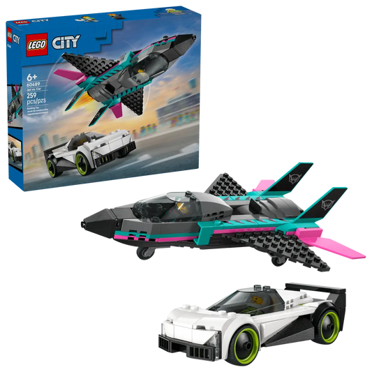 DISPONIBILE DA GENNAIO 2026 - 60489 LEGO City - Jet contro Auto sportiva
