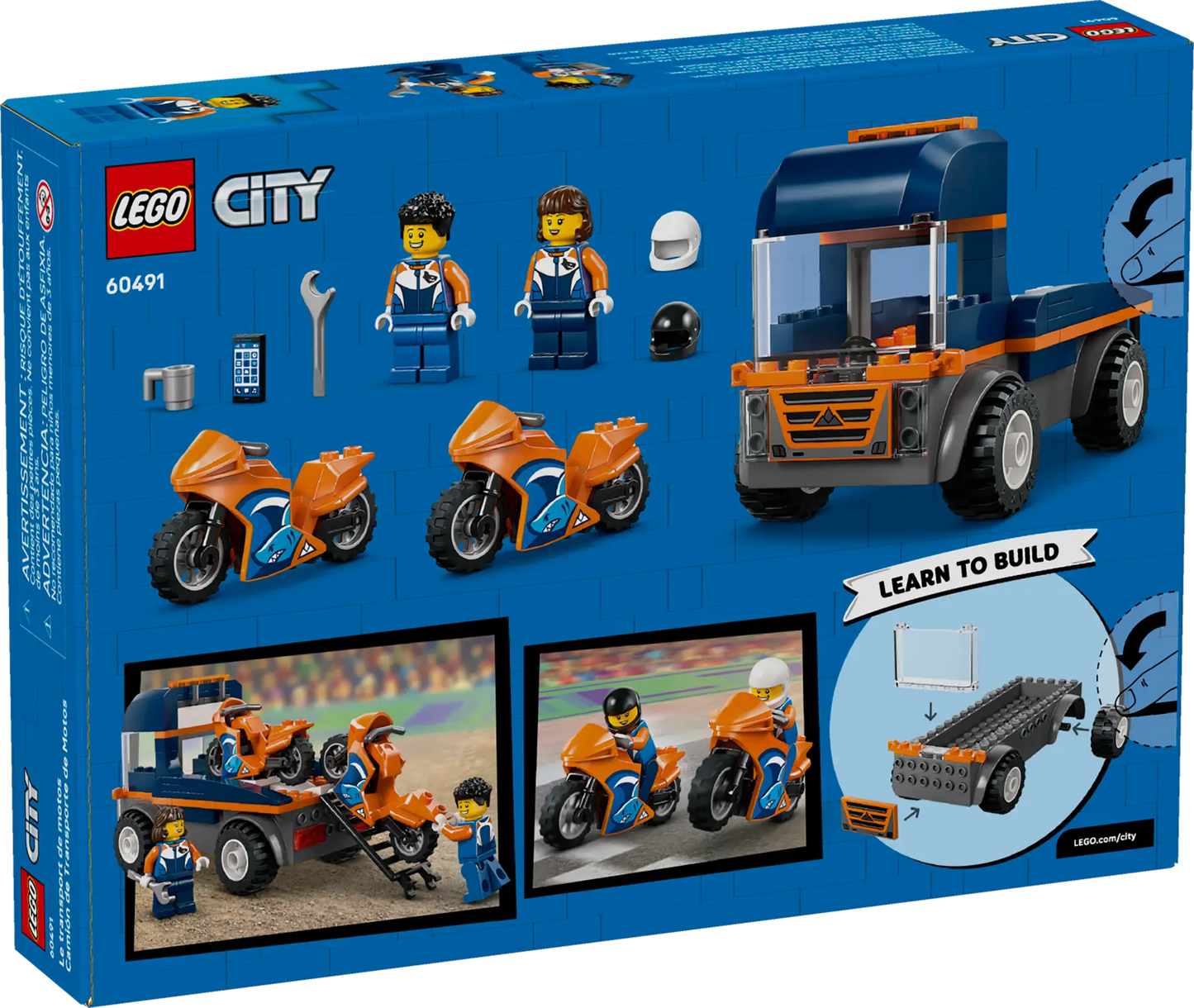 DISPONIBILE DA GENNAIO 2026 - 60491 LEGO City - Trasportatore di moto