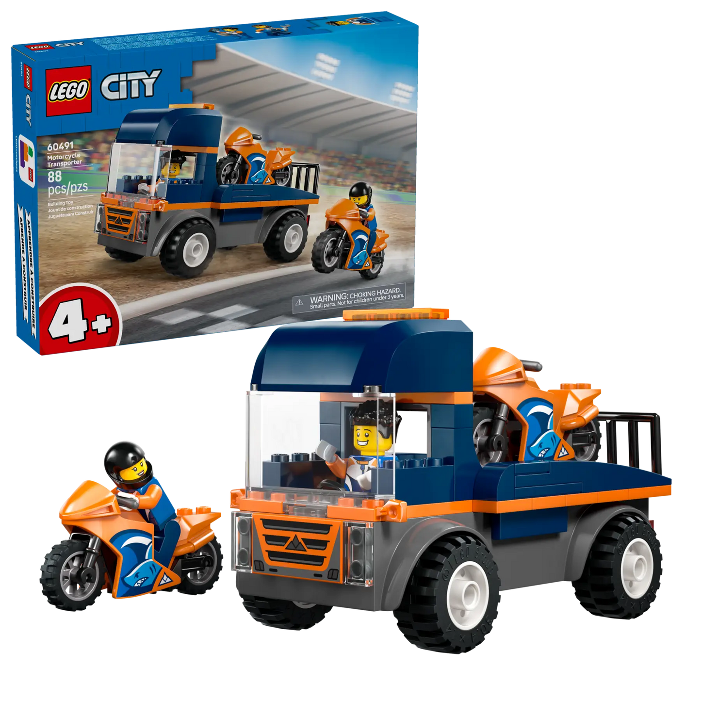 DISPONIBILE DA GENNAIO 2026 - 60491 LEGO City - Trasportatore di moto