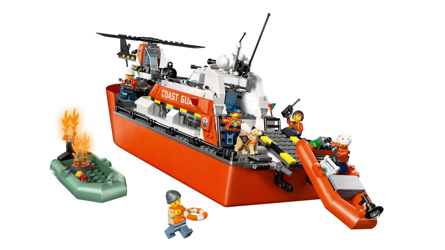 60504 LEGO City - Motoscafo di soccorso ed elicottero della Guardia Costiera