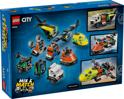 DISPONIBILE DA GENNAIO 2026 - 60505 LEGO City - Remix aereo, camion di servizio e hovercraft