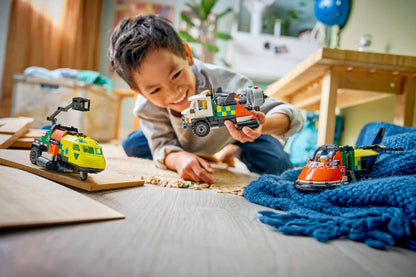 DISPONIBILE DA GENNAIO 2026 - 60505 LEGO City - Remix aereo, camion di servizio e hovercraft