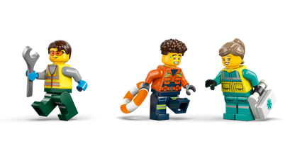 DISPONIBILE DA GENNAIO 2026 - 60505 LEGO City - Remix aereo, camion di servizio e hovercraft