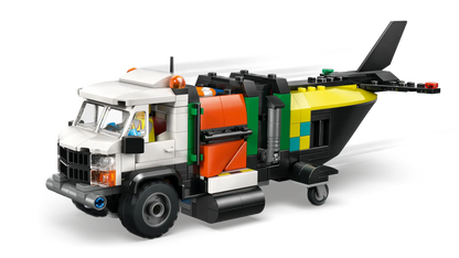 DISPONIBILE DA GENNAIO 2026 - 60505 LEGO City - Remix aereo, camion di servizio e hovercraft