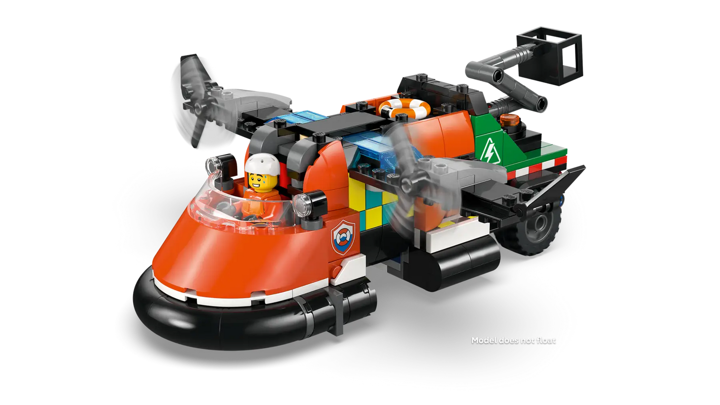 DISPONIBILE DA GENNAIO 2026 - 60505 LEGO City - Remix aereo, camion di servizio e hovercraft