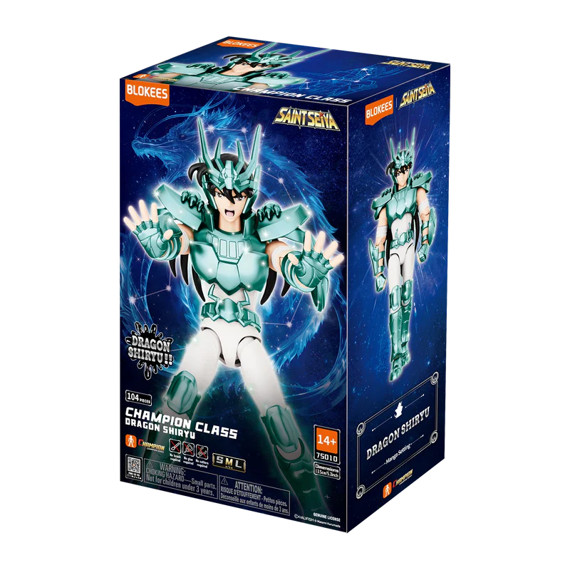 75010 - Blokees Figures - SAINT SEIYA - CHAMPION CLASS - Dragon Shiryu