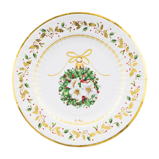 Piatti MAGIA DEL NATALE cm. 27 - conf. 8 pz - cod. 64464