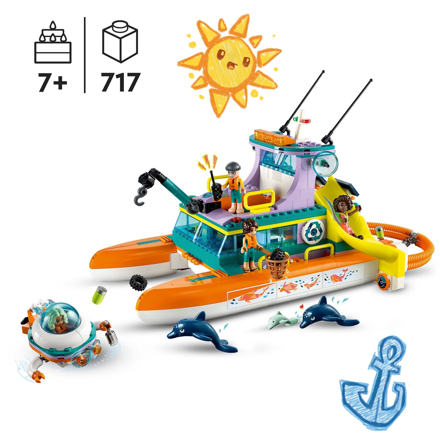 41734 LEGO Friends - Catamarano di salvataggio