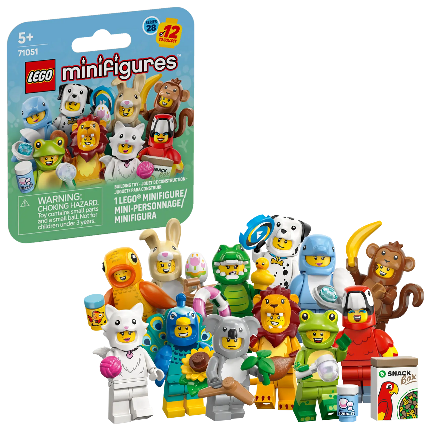 DISPONIBILE DA GENNAIO 2026 - 71051 LEGO Minifigures Serie  28 - Serie animali - Completa