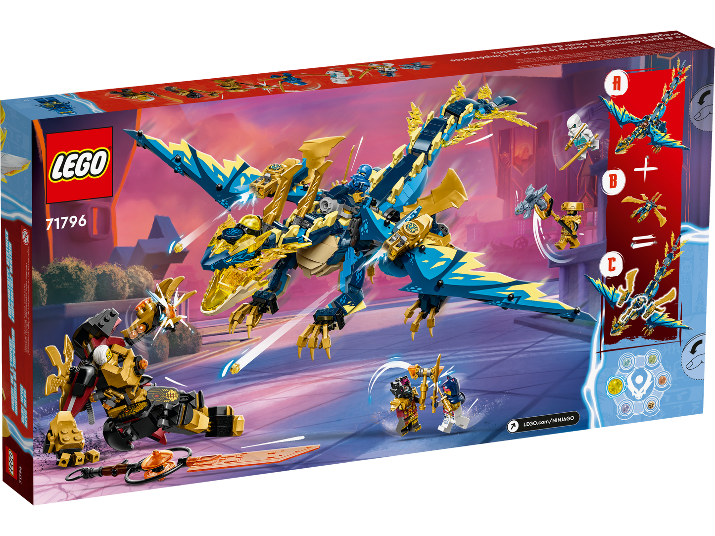 71796 LEGO Ninjago - Dragone elementare vs. Mech dell’Imperatrice