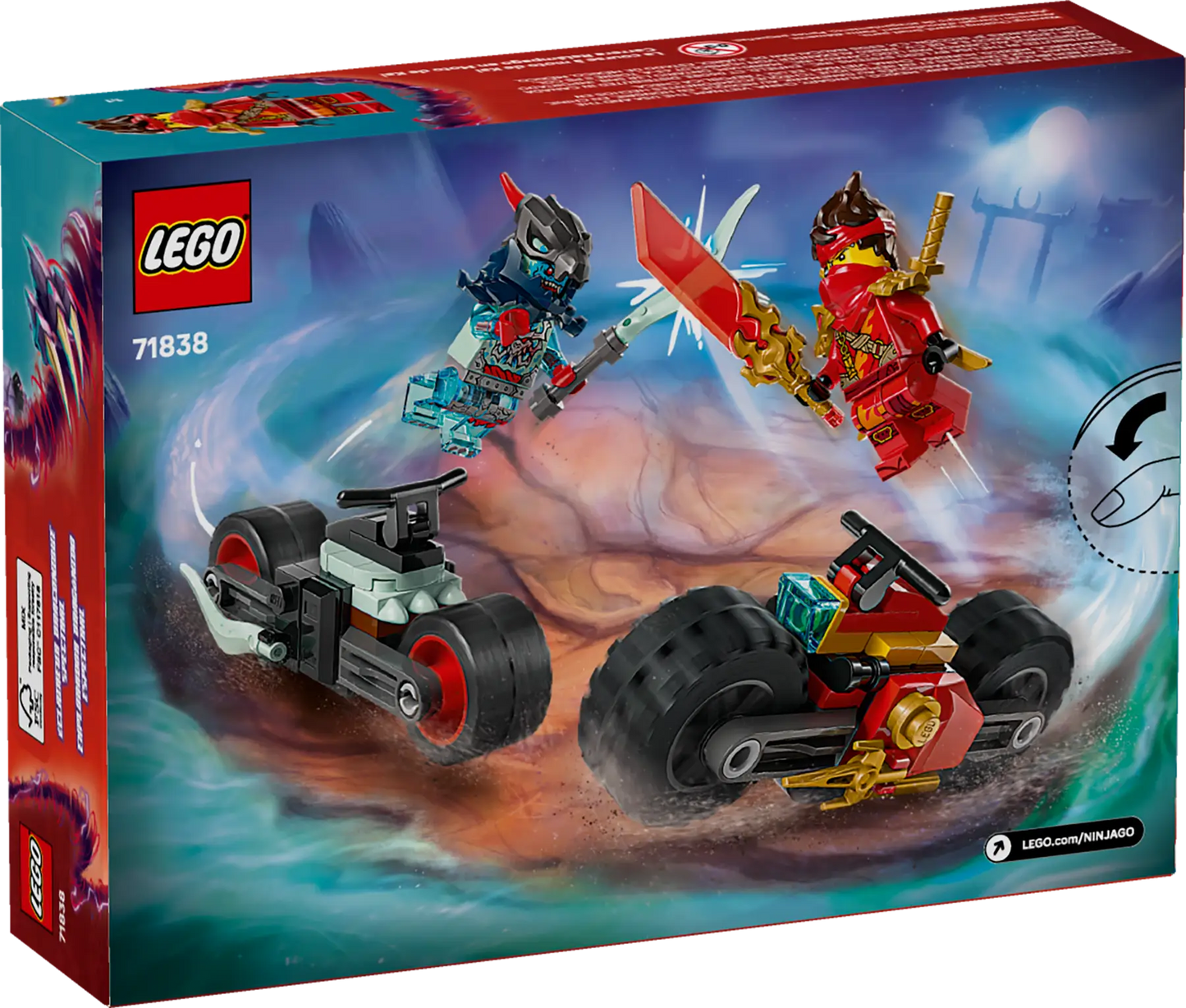 71838 LEGO Ninjago - Gara di velocità sulla moto di Kai