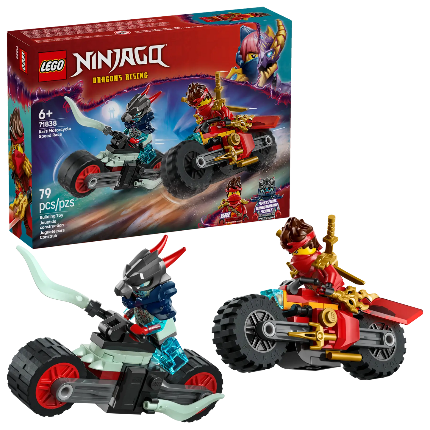 71838 LEGO Ninjago - Gara di velocità sulla moto di Kai