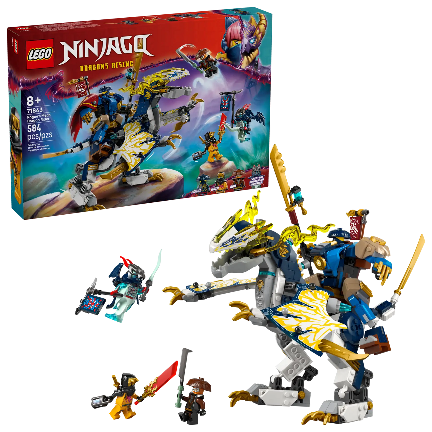 71843 LEGO Ninjago - Mech cavalca-drago di Rogue
