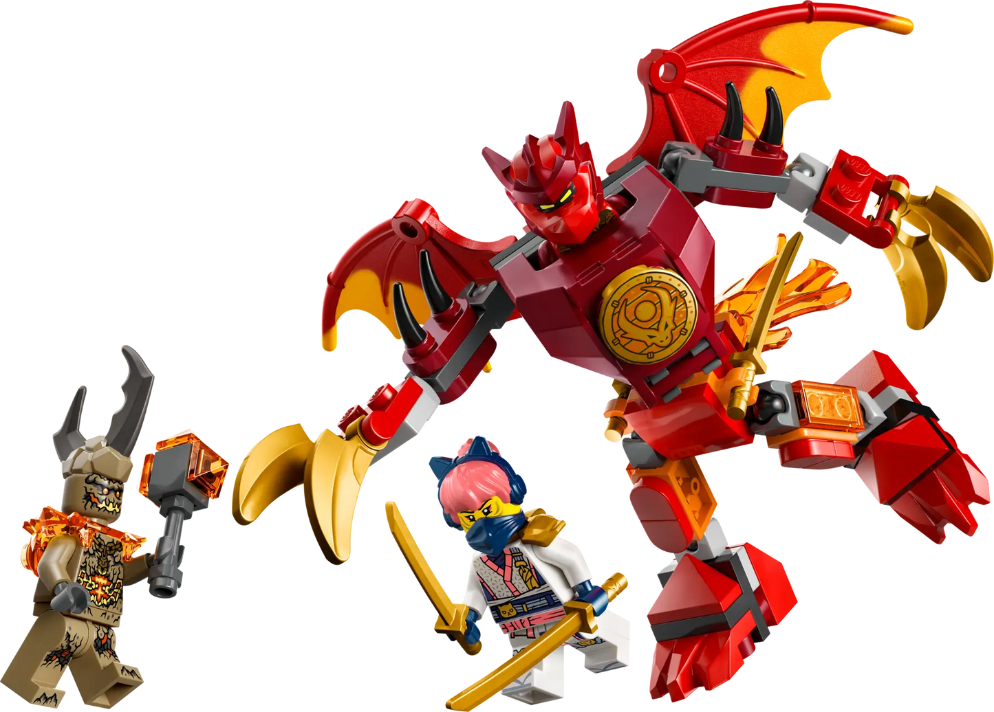 DISPONIBILE DA GENNAIO 2026 - 71851 LEGO Ninjago - Battle Pack Mech Drago di Kai