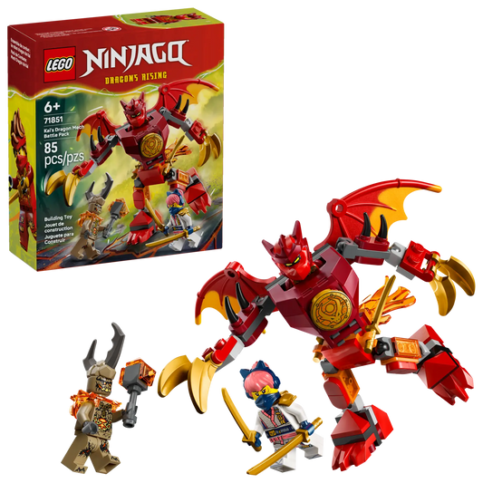 DISPONIBILE DA GENNAIO 2026 - 71851 LEGO Ninjago - Battle Pack Mech Drago di Kai