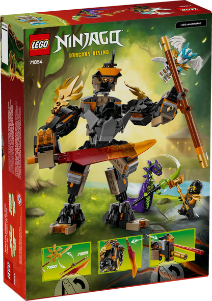 DISPONIBILE DA GENNAIO 2026 - 71854 LEGO Ninjago - Mech della missione di Cole e drago Zane