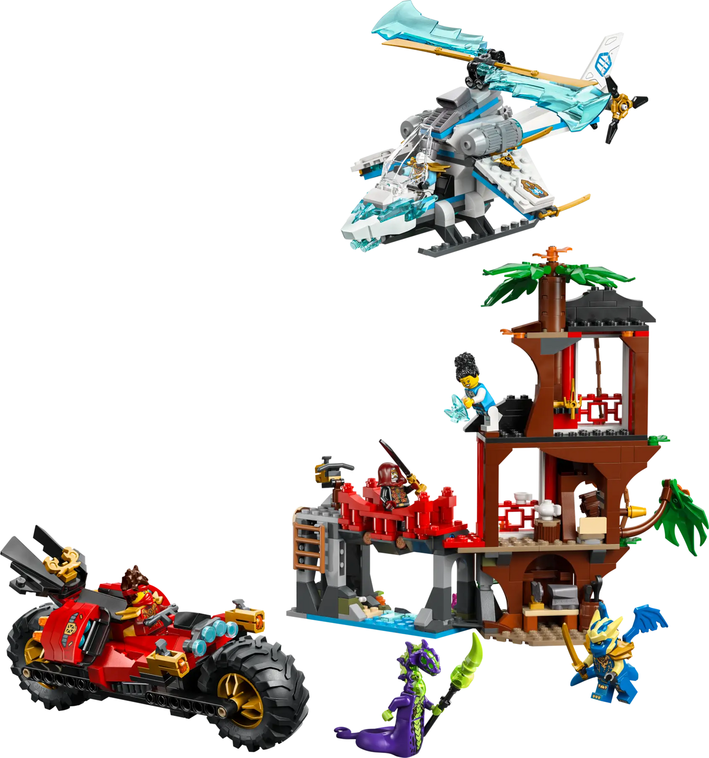 DISPONIBILE DA GENNAIO 2026 - 71857 LEGO Ninjago - Battaglia alla casa sull’albero con veicolo Ninja