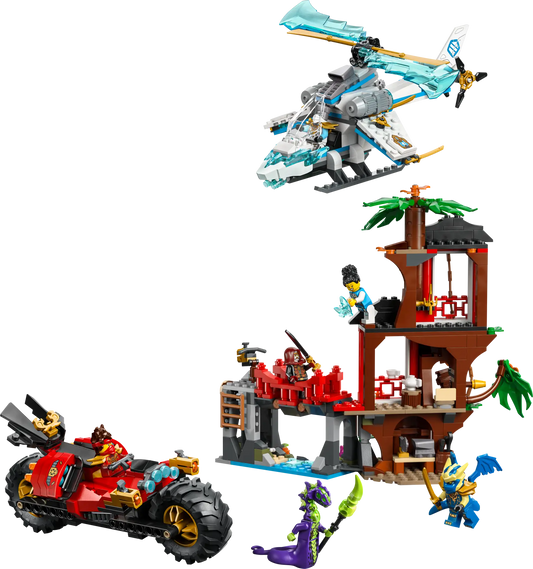 DISPONIBILE DA GENNAIO 2026 - 71857 LEGO Ninjago - Battaglia alla casa sull’albero con veicolo Ninja