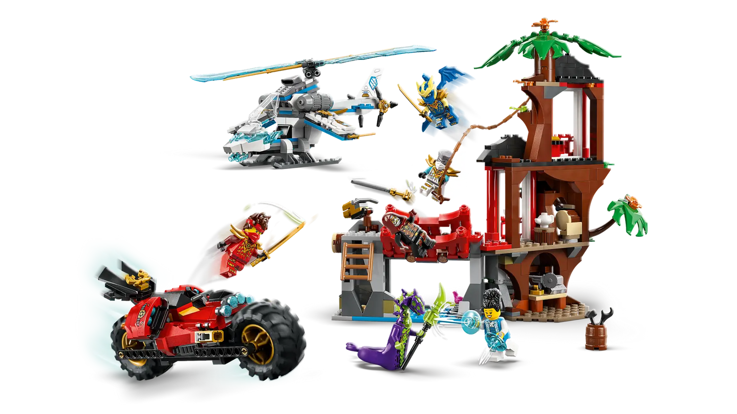 DISPONIBILE DA GENNAIO 2026 - 71857 LEGO Ninjago - Battaglia alla casa sull’albero con veicolo Ninja