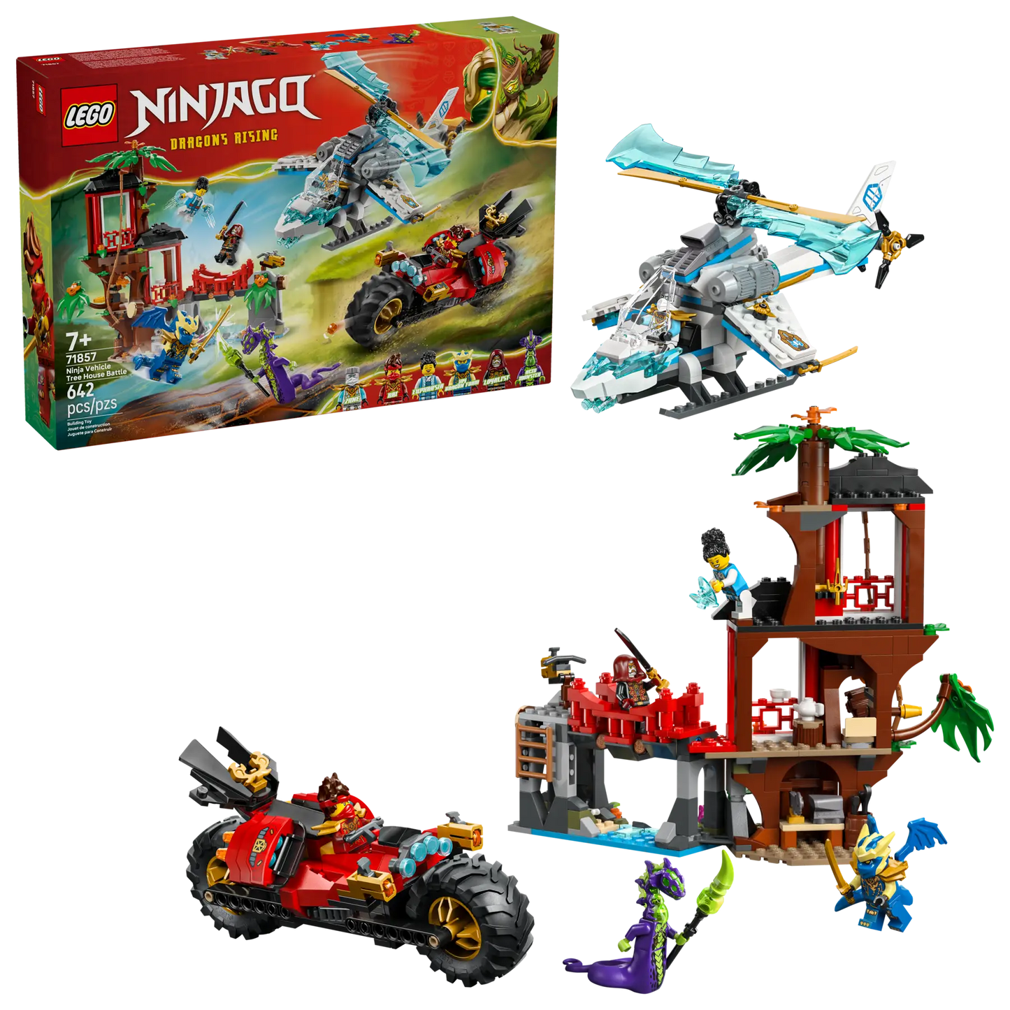DISPONIBILE DA GENNAIO 2026 - 71857 LEGO Ninjago - Battaglia alla casa sull’albero con veicolo Ninja