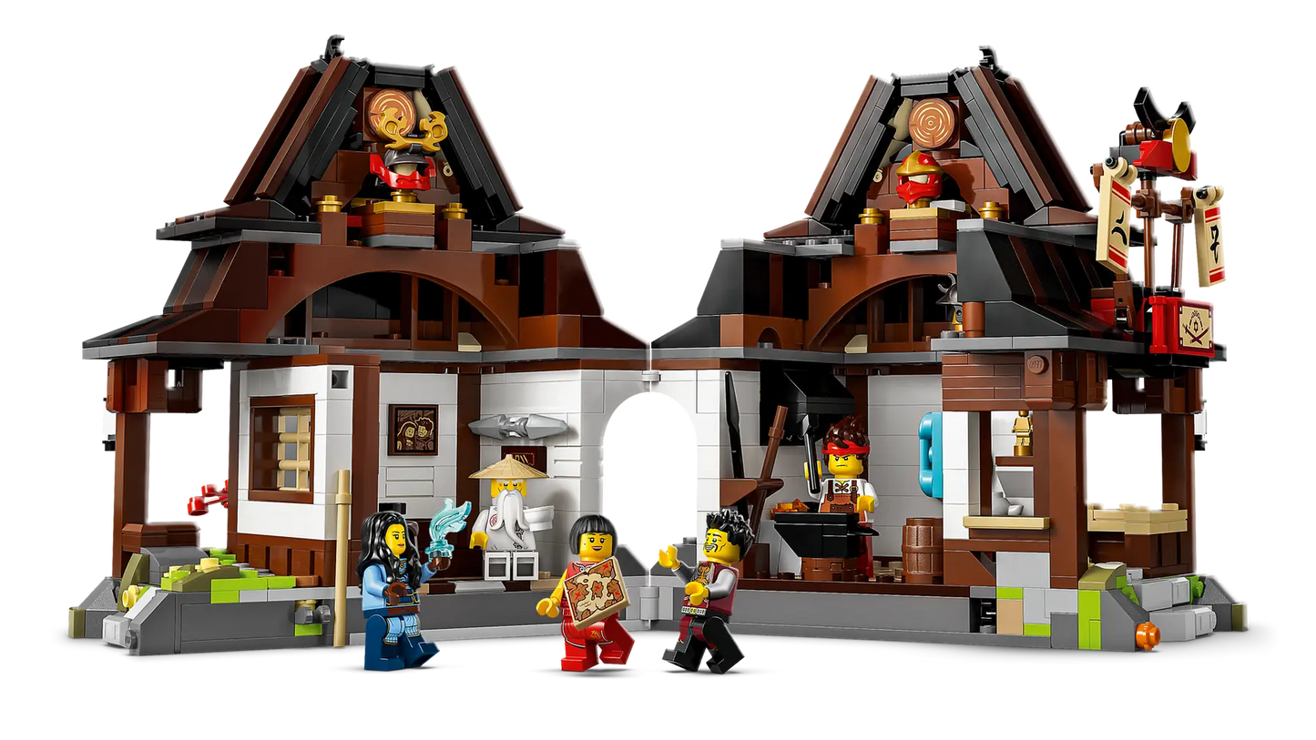 DISPONIBILE DA GENNAIO 2026 - 71858 LEGO Ninjago - La bottega delle Quattro Armi – 15° anniversario