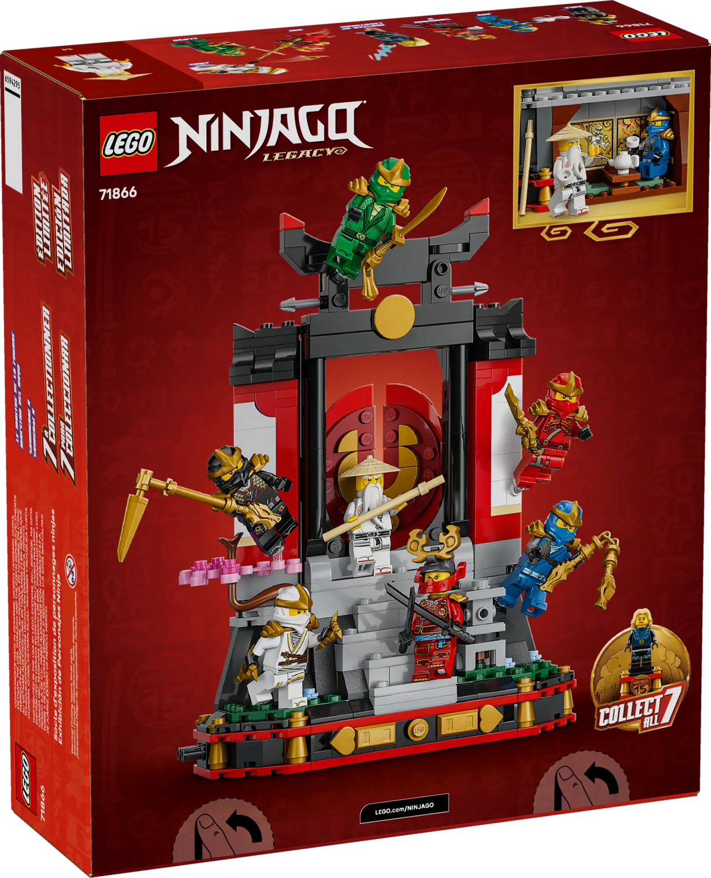 DISPONIBILE DA GENNAIO 2026 - 71866 LEGO Ninjago - Display personaggi Ninja – 15° anniversario