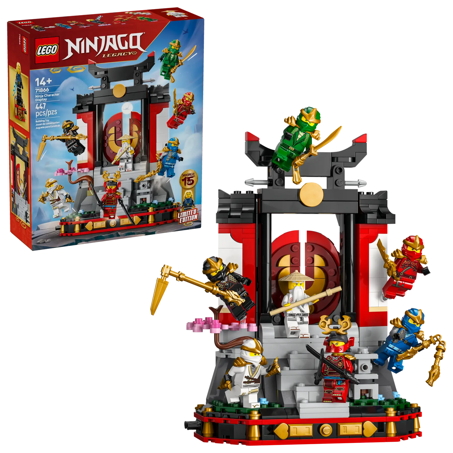 DISPONIBILE DA GENNAIO 2026 - 71866 LEGO Ninjago - Display personaggi Ninja – 15° anniversario