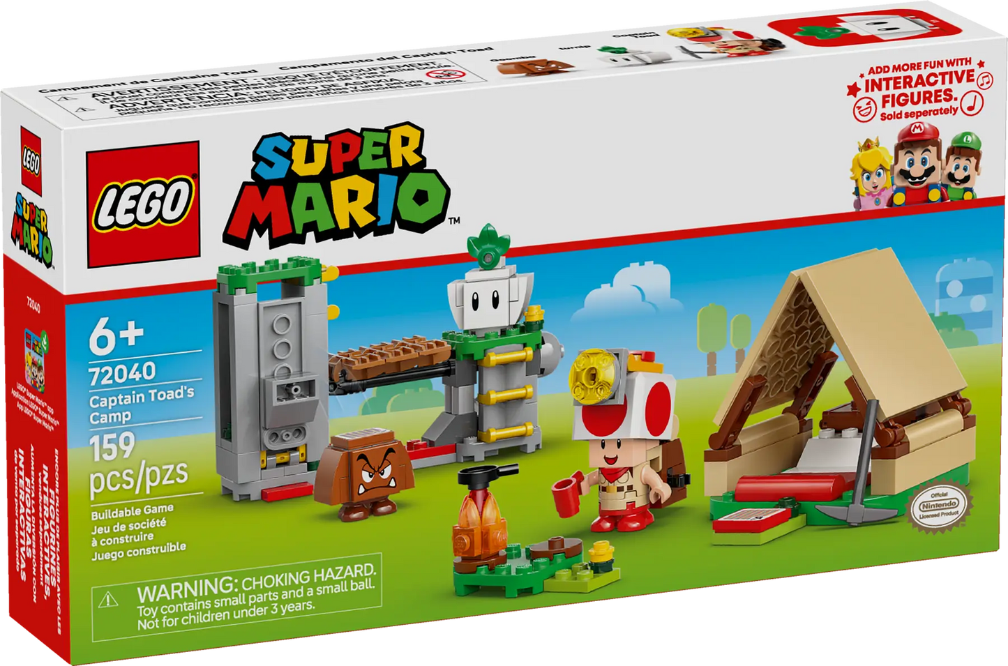72040 LEGO Super Mario - In campeggio con Capitan Toad
