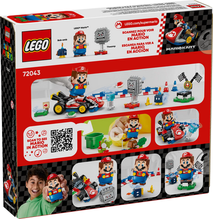 72043 LEGO Super Mario - Mario Kart™ – LEGO® Mario™ interattivo e Kart standard