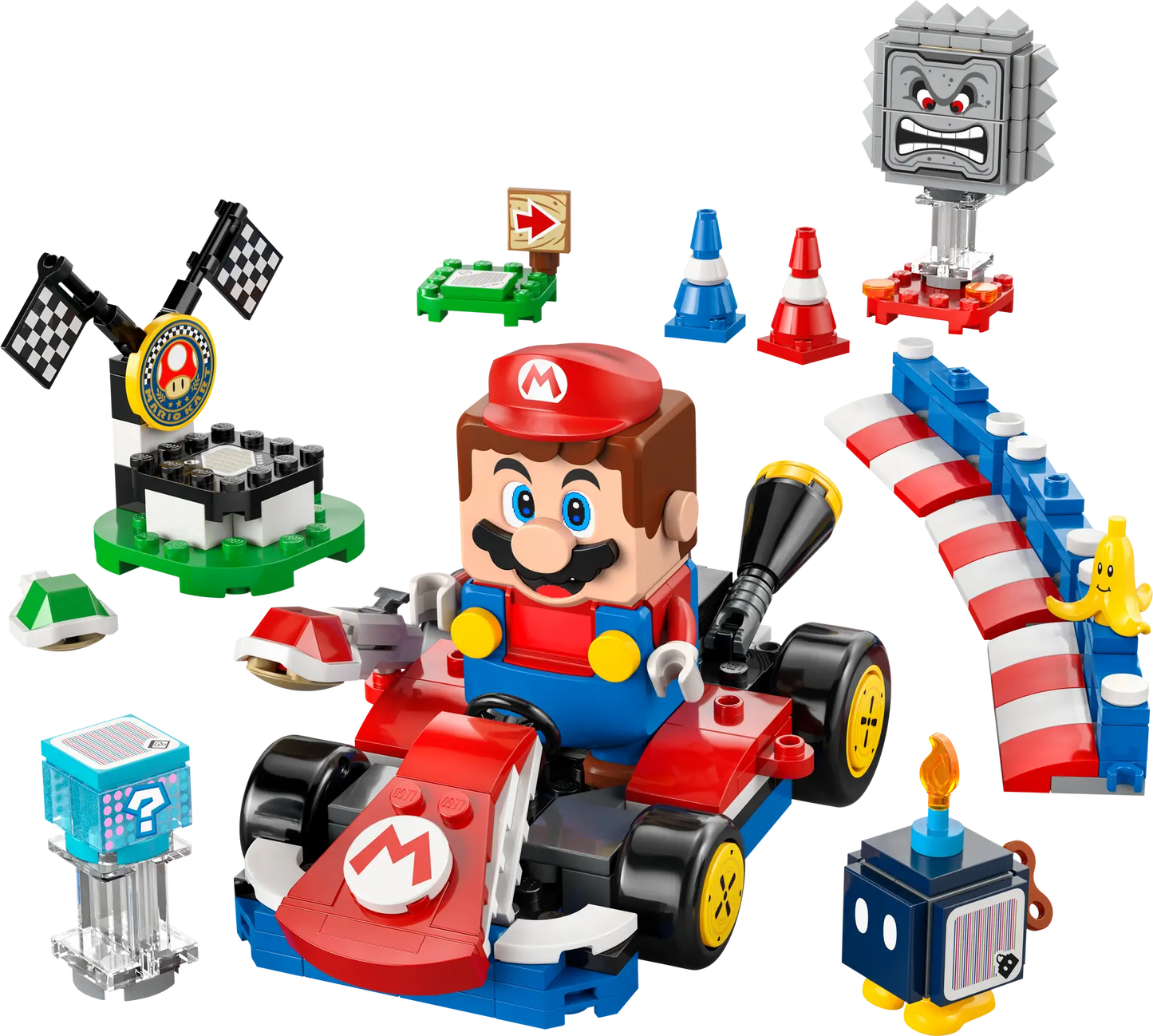 72043 LEGO Super Mario - Mario Kart™ – LEGO® Mario™ interattivo e Kart standard