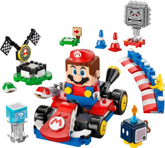 72043 LEGO Super Mario - Mario Kart™ – LEGO® Mario™ interattivo e Kart standard