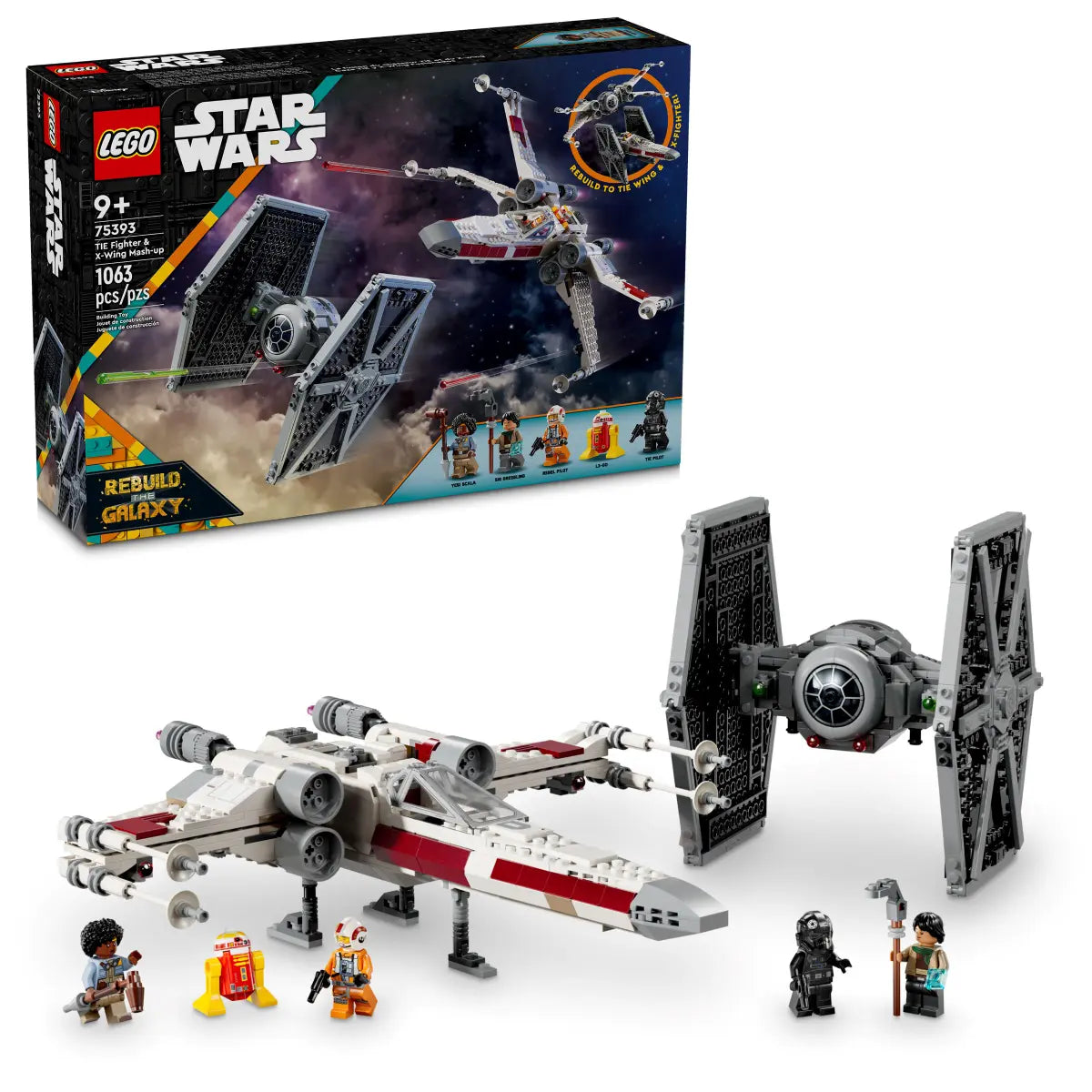 75393 LEGO Star Wars - Mash-up TIE Fighter e X-Wing