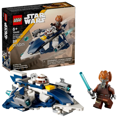 75400 LEGO Star Wars - Microfighter Jedi Starfighter di Plo Koon