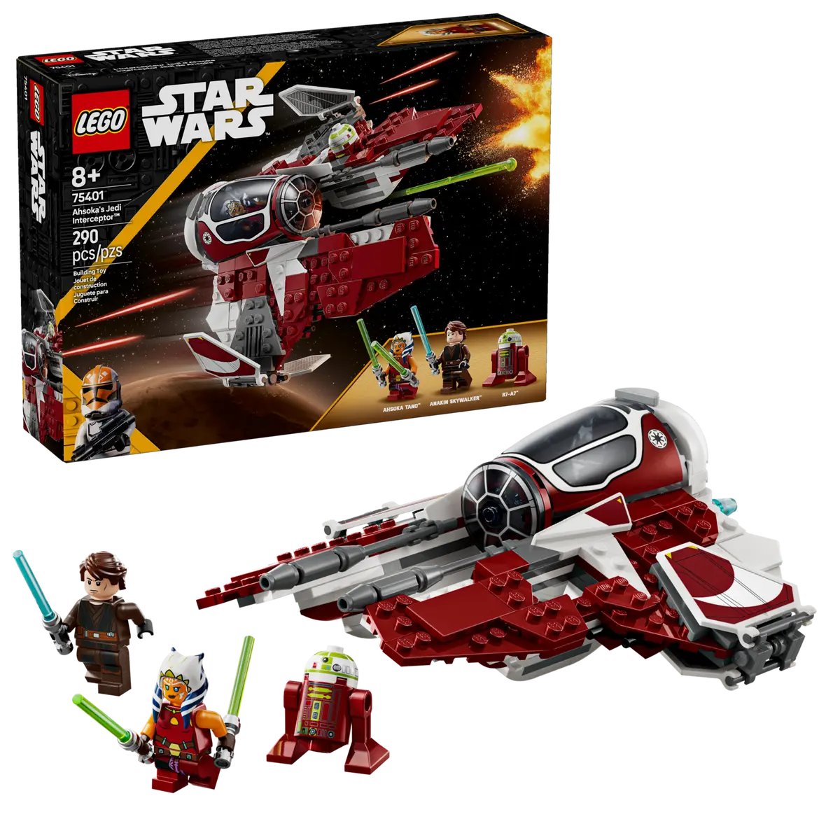 75401 LEGO Star Wars -Jedi Interceptor™ di Ahsoka